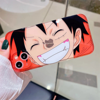 Luffy/Zoro iPhone silicone crash-resistant phone case