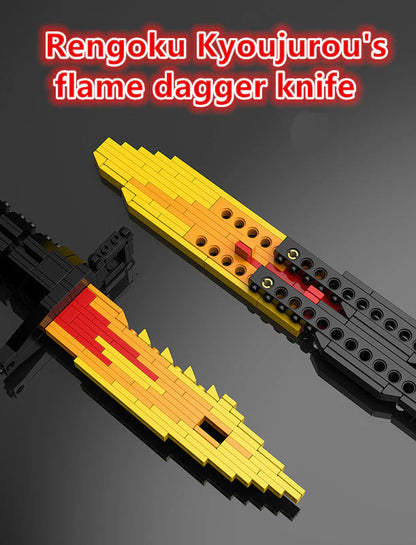 Rengoku Kyoujurou's flame Building Block Toy model