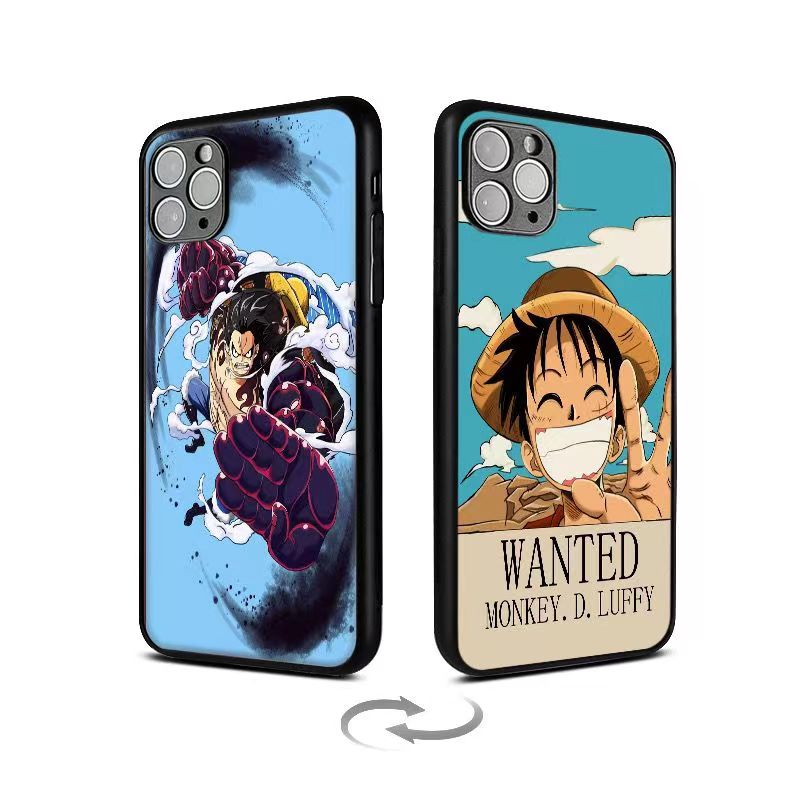 Luffy/Zoro/Ace 3D variation iPhone silicone crash-resistant phone case