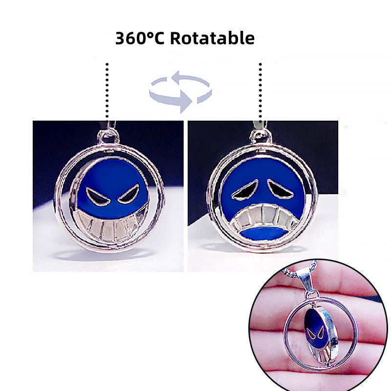 Ace 360°C rotatable titanium steel fashion necklace