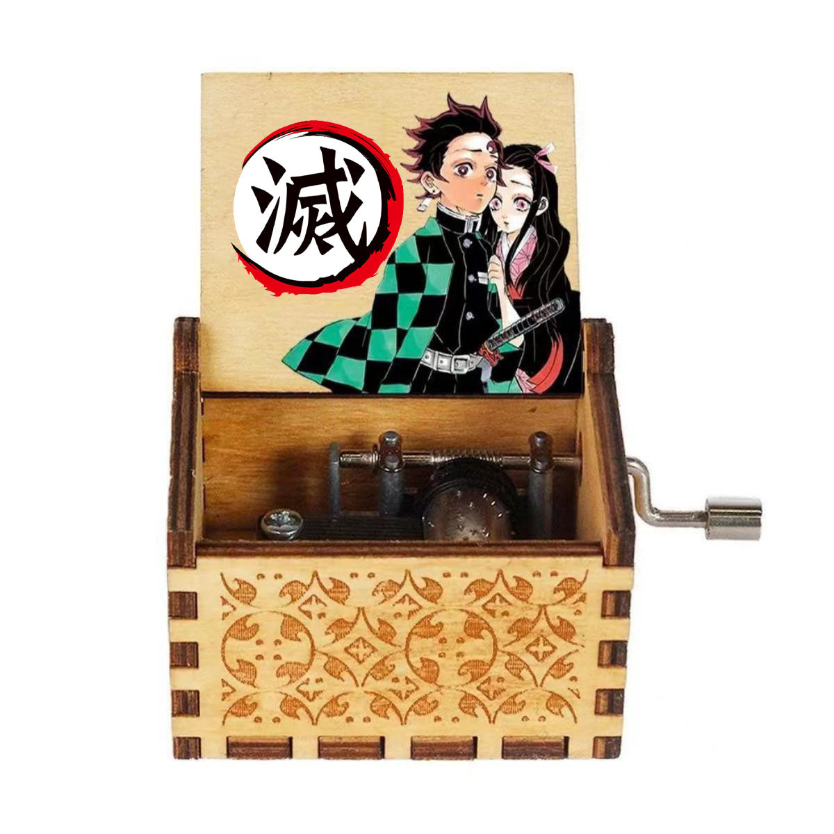 Tanjirou/Nezuko handmade wooden music box Music box creative music box