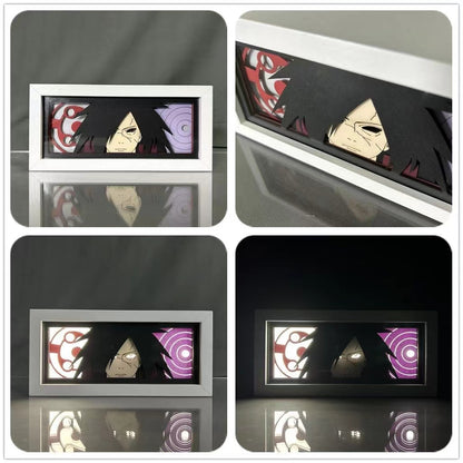 Sasuke/Kakashi/Obito/Itachi 3D Paper Sculpture Night Light - Light up the world of anime!