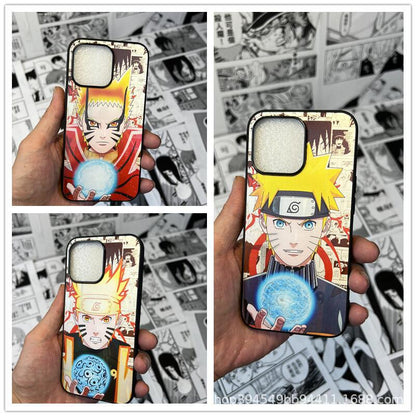 Uzumaki/Luffy/Tanjirou 3D variation Apple silicone crash-resistant phone case