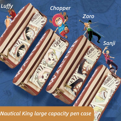 Luffy/Chopper/Zoro/Sanji figure pen bag with sufficient capacity