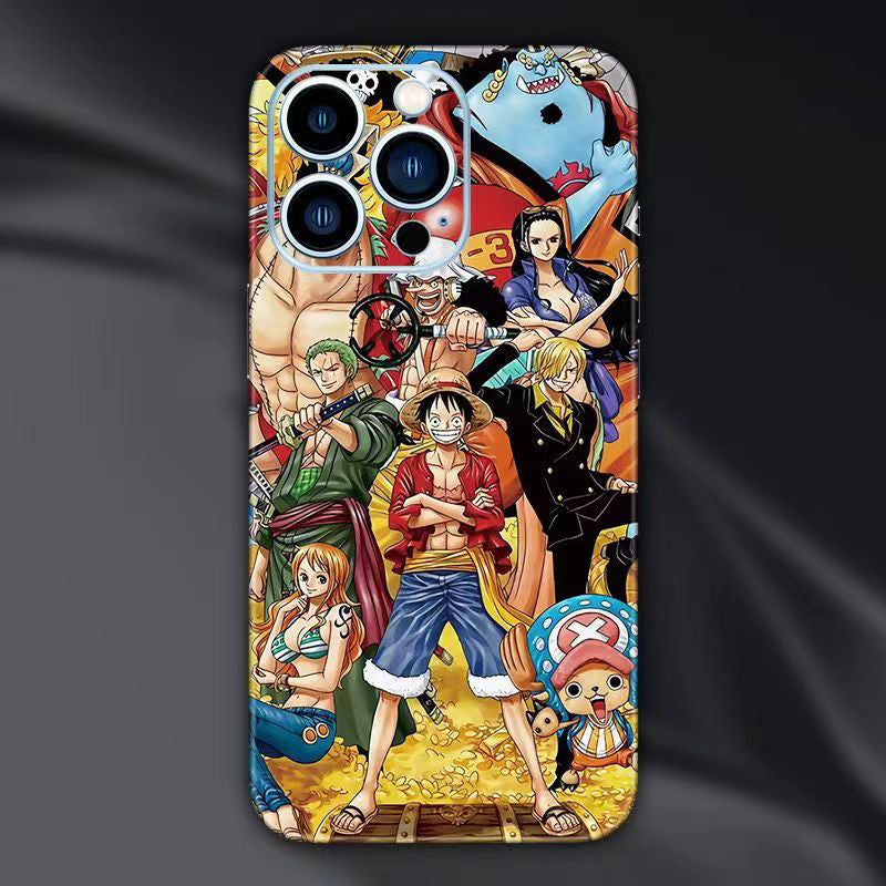 Luffy/Ace/Zoro iPhone cell phone back film beautiful pattern sticker