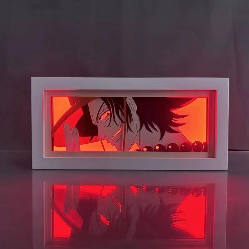 Luffy/Ace/Zoro three-dimensional character photo frame decoration