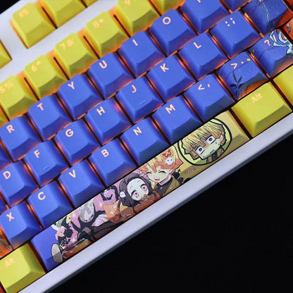 Nezuko/Tanjirou/Tokitou Muichirou Creative transparent cute mechanical keyboard cap