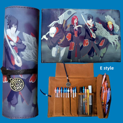 Itachi/Sasuke role high definition pattern Printing handsome cartoon scrolls creative pen bag