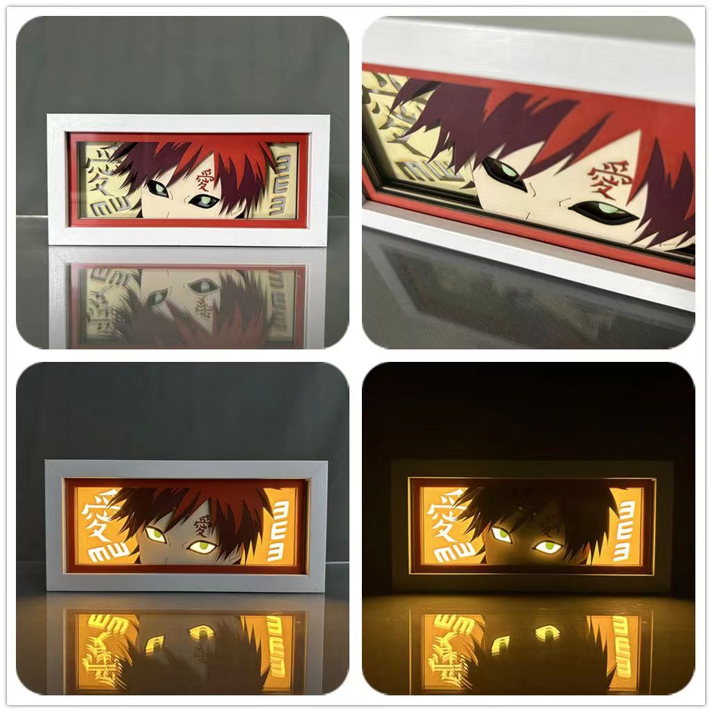 Sasuke/Kakashi/Obito/Itachi 3D Paper Sculpture Night Light - Light up the world of anime!