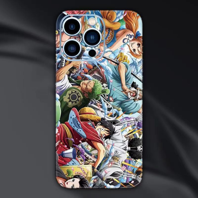 Luffy/Ace/Zoro iPhone cell phone back film beautiful pattern sticker