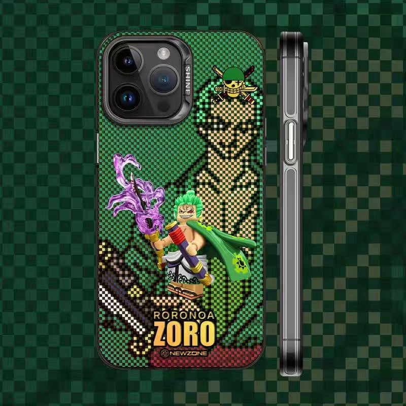 Luffy/Zoro iPhone silicone crash-resistant phone case