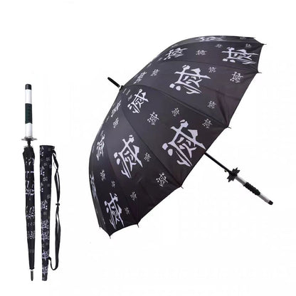 Tanjirou/Zenitsu Cool umbrella shade and rain dual purpose umbrella 16 alloy umbrella bones more robust