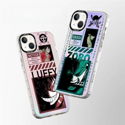 Luffy/Zoro/Shanks iPhone silicone crash-resistant phone case