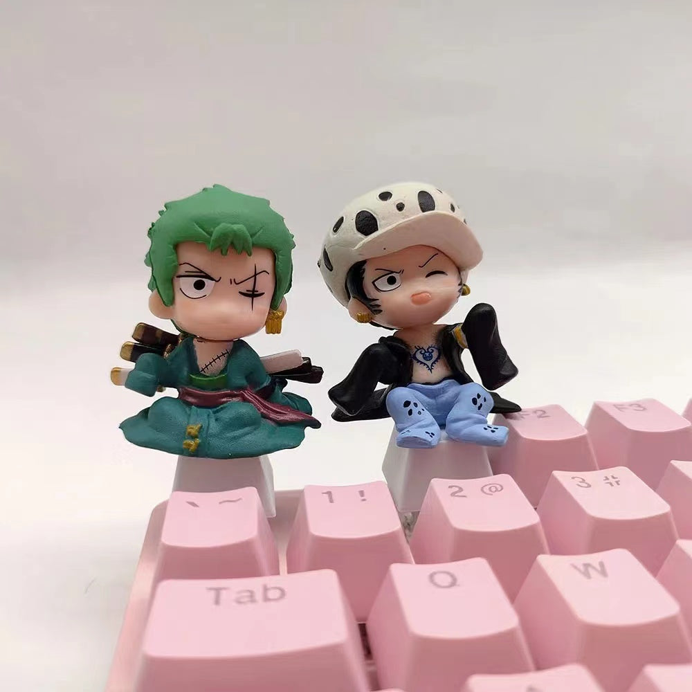 Luffy/Zoro/Nami Character doll mechanical keyboard keycap