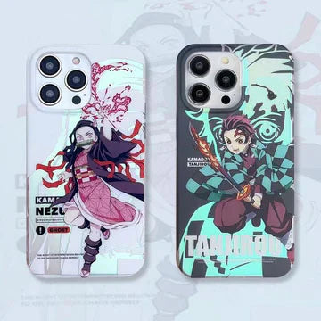 Tanjirou/Nezuko Apple exquisite Trend Silicone Anti-collision phone case