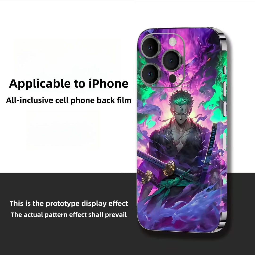 Zoro iPhone cell phone back film beautiful pattern sticker