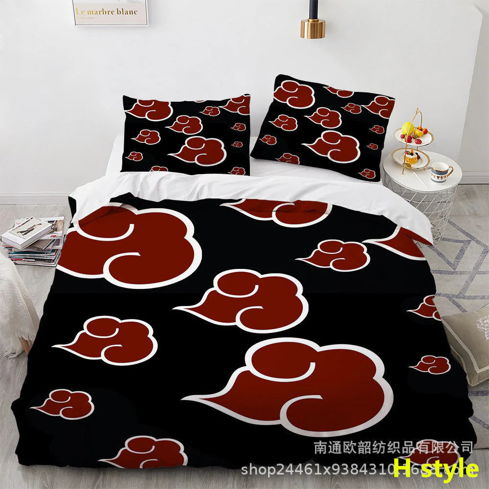 Sharingan /Dawn tissue Comfortable Home Textile Polyester Bedding 3 Sets