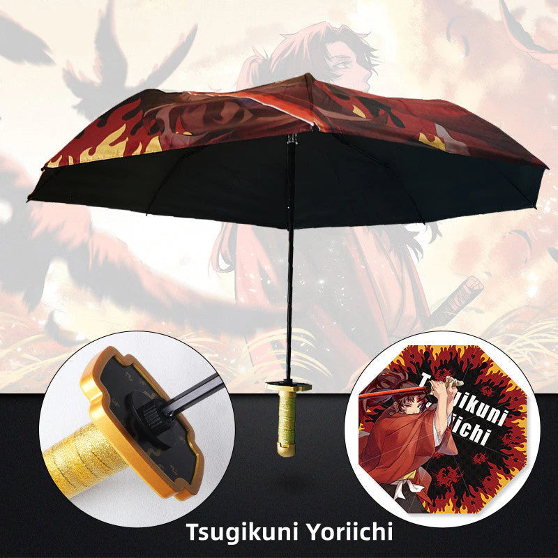 Kamado Tanjirou cool hilt umbrella that folds