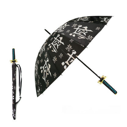 Tanjirou/Zenitsu Cool umbrella shade and rain dual purpose umbrella 16 alloy umbrella bones more robust