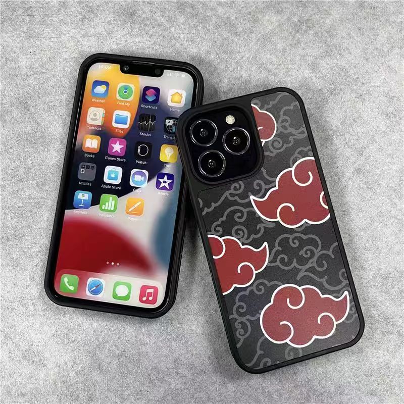 Kurama/Akatsuki iPhone silicone crash-resistant phone case