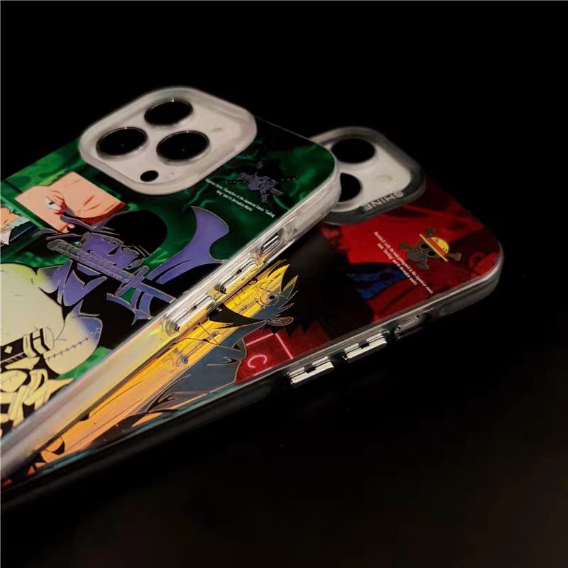 Luffy/Zoro iPhone silicone crash-resistant phone case