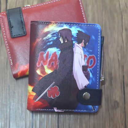 Sasuke/Itachi/Kakashi exquisite leather wallet with large capacity design and excellent quality