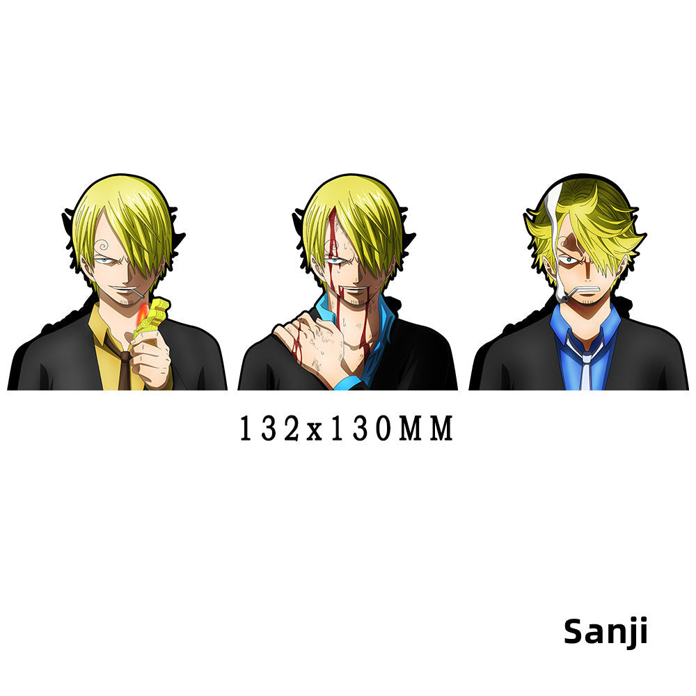 Luffy/Zoro/Nami 3D gradient stickers