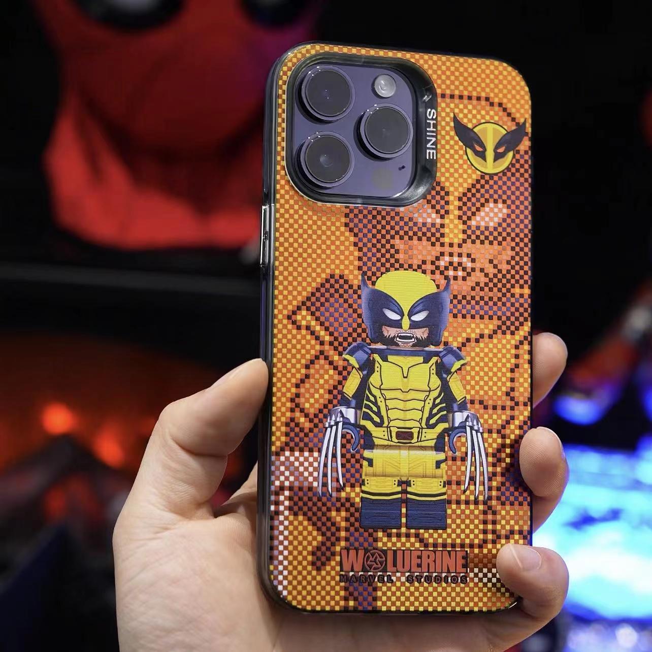 Deadpool/Wolverine iPhone silicone crash-resistant phone case