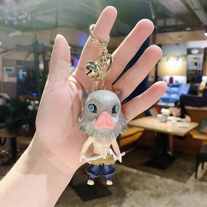 Tanjirou/ Nezuko Hand-held Doll Key Chain Creative Bag Pendant Key Chain