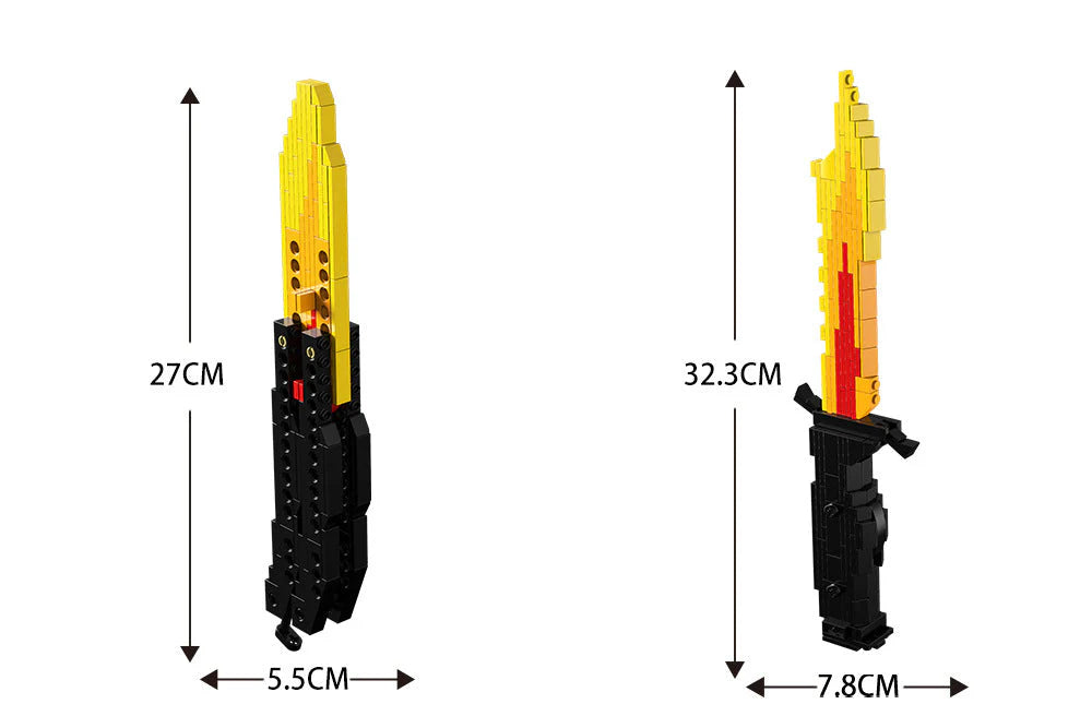 Rengoku Kyoujurou's flame Building Block Toy model