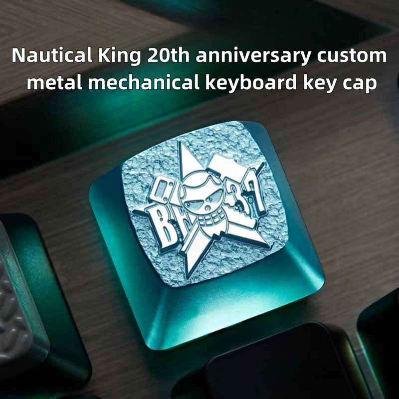 Luffy/Zoro role logo metal keyboard cap