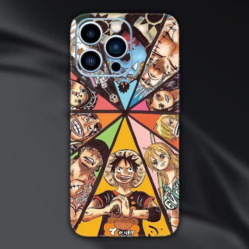 Luffy/Ace/Zoro iPhone cell phone back film beautiful pattern sticker