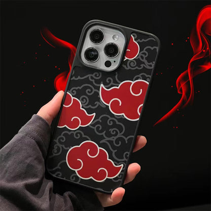 Kurama/Akatsuki iPhone silicone crash-resistant phone case