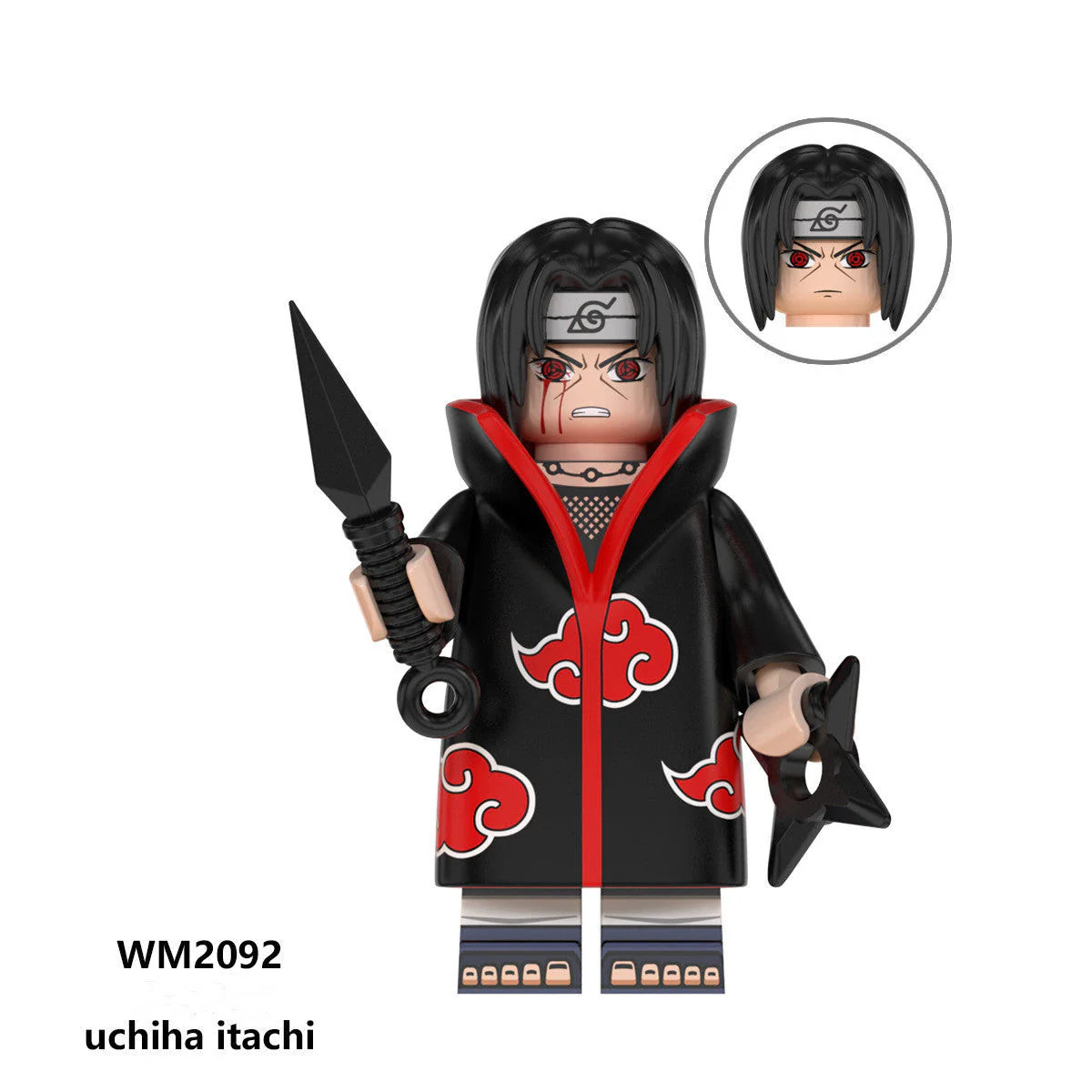 Zetsu/Hoshigaki Kisame/Uchiha Madara/Uchiha Itachi Figure Building Block  Toy