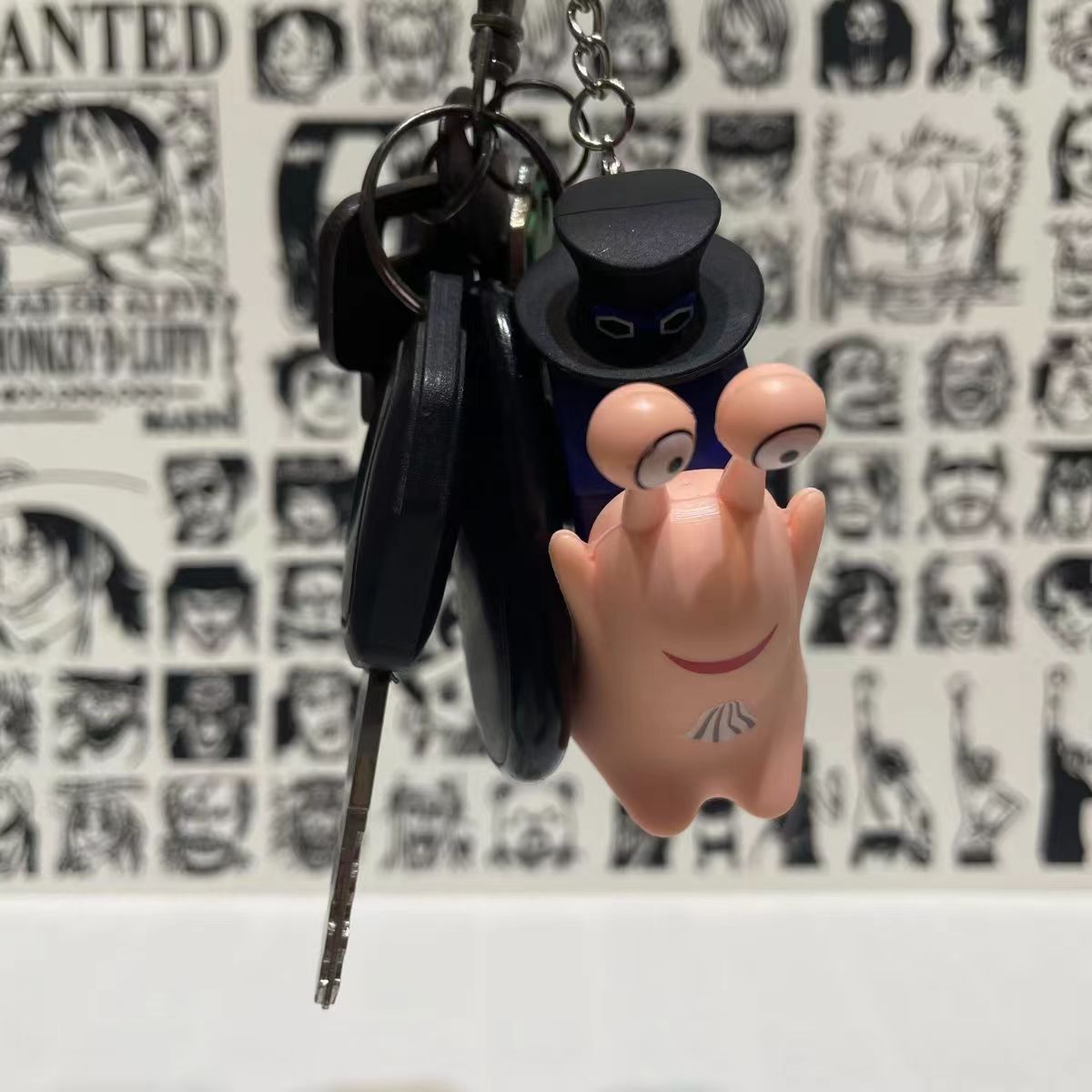 Luffy/Ace/Sabo Den Den Mushi recording sound toy keychain, exclusive sound retention, fun to accompany